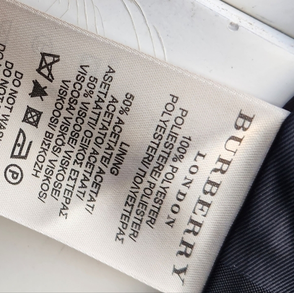 Burberry London Navy‎ Double Breasted Ruffle Jacket - Picture 8 of 8